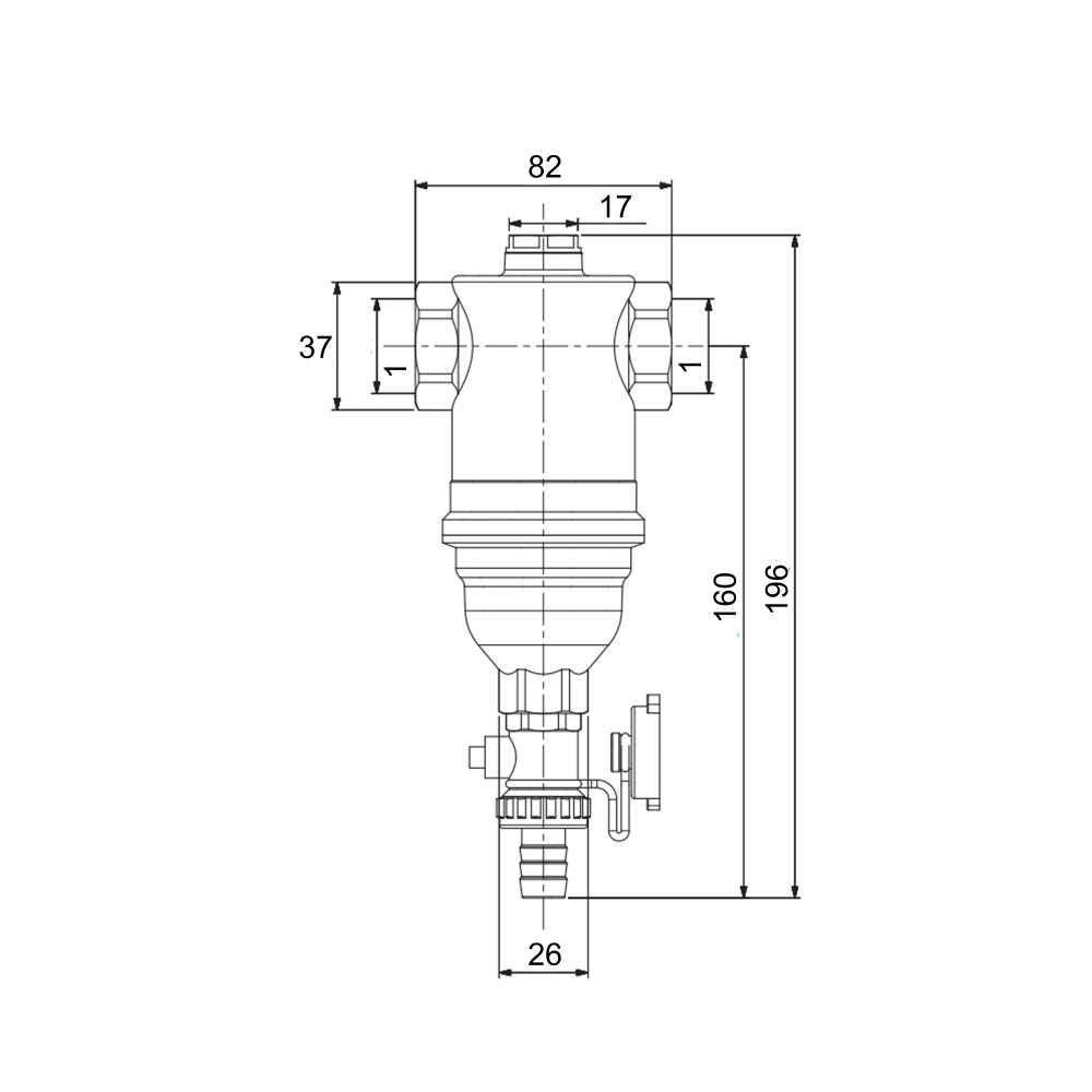 Фильтр самопромывной Icma №746 для закрытой системы с магнитом 1" ВВ (SD00029183) - фото 2 Фильтр самопромывной Icma №746 для закрытой системы с магнитом 1" ВВ (SD00029183) - фото 2