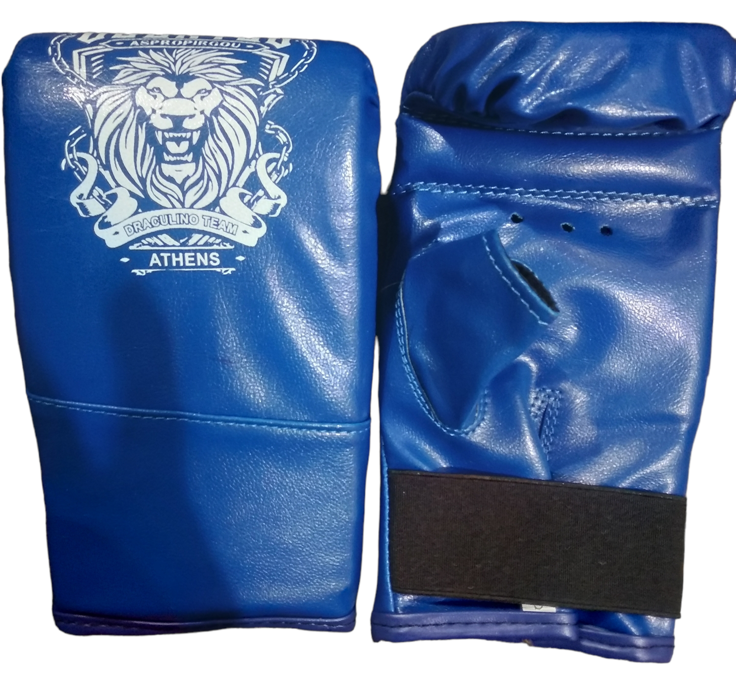 Перчатки снарядные Lev Sport кожзаменитель M Синий (8585053829607)