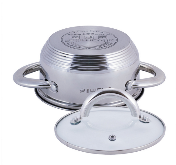 Каструля з кришкою Kamille із нержавіючої сталі 1,1 л (5770) - фото 4 Каструля з кришкою Kamille із нержавіючої сталі 1,1 л (5770) - фото 4