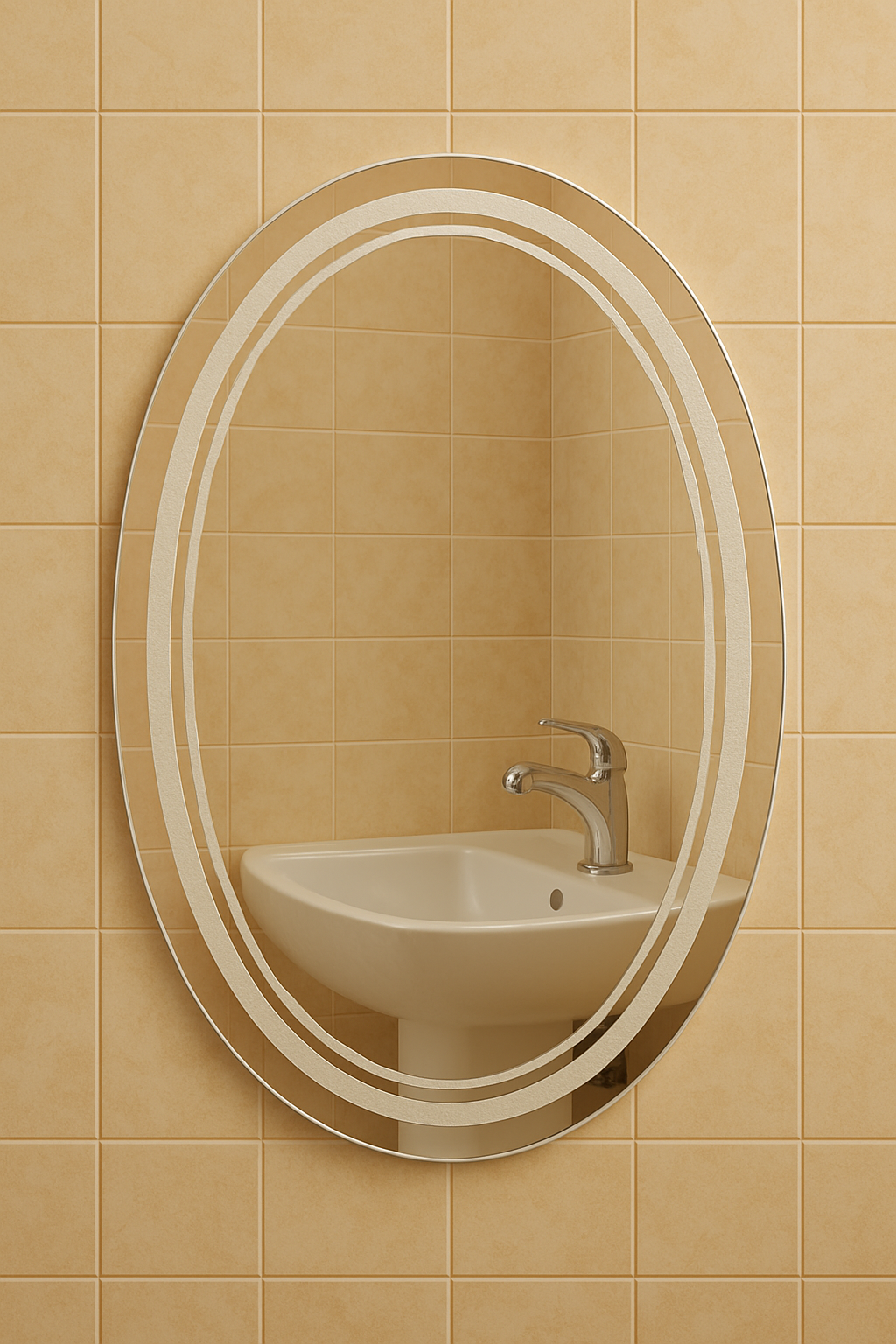 Зеркало пескоструйное MPS-4 120x70 без подсветки