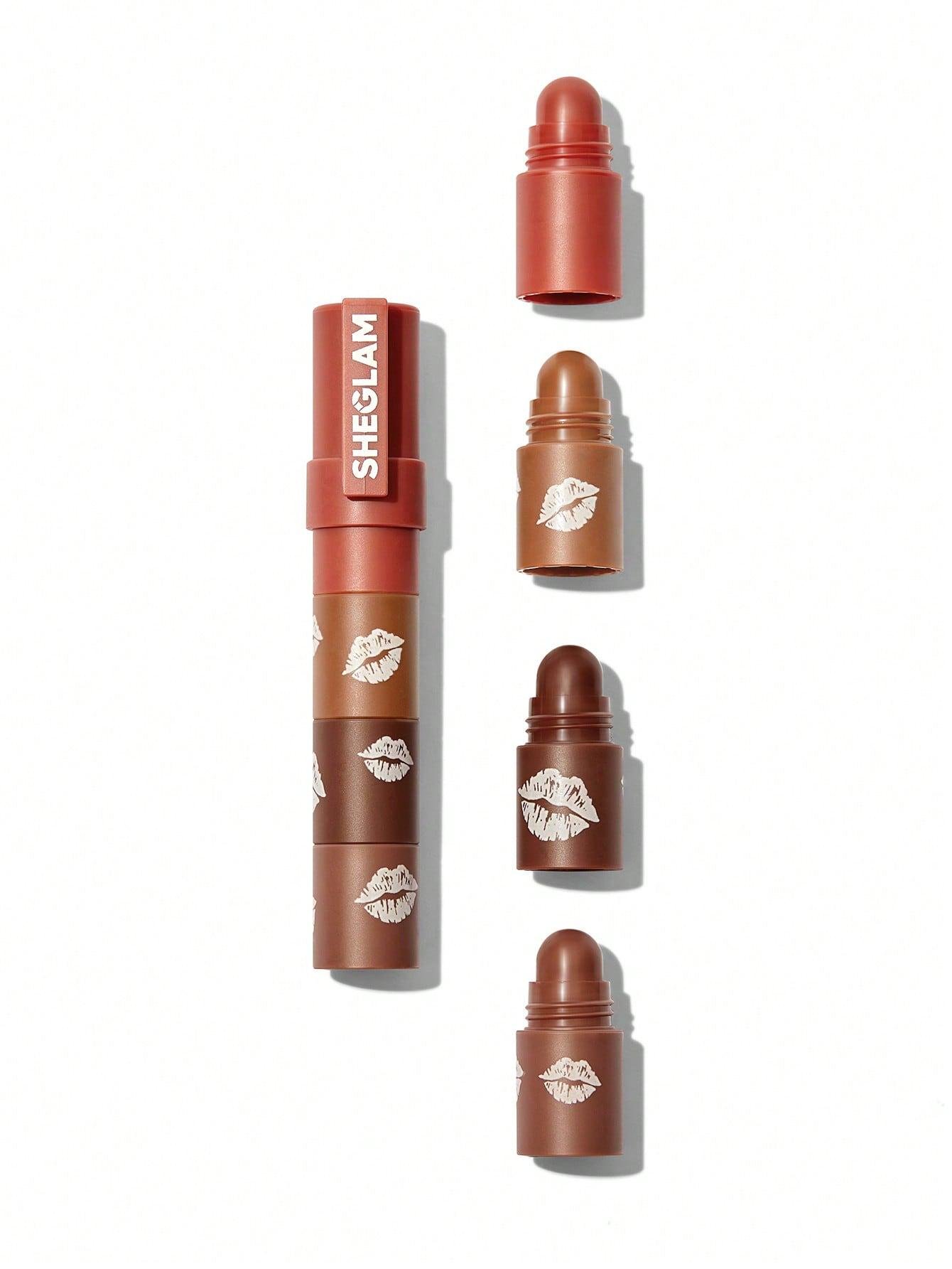 Губна помада SHEGLAM Mega Lip Stacks 4в1 Brownie Stack 4,5 г