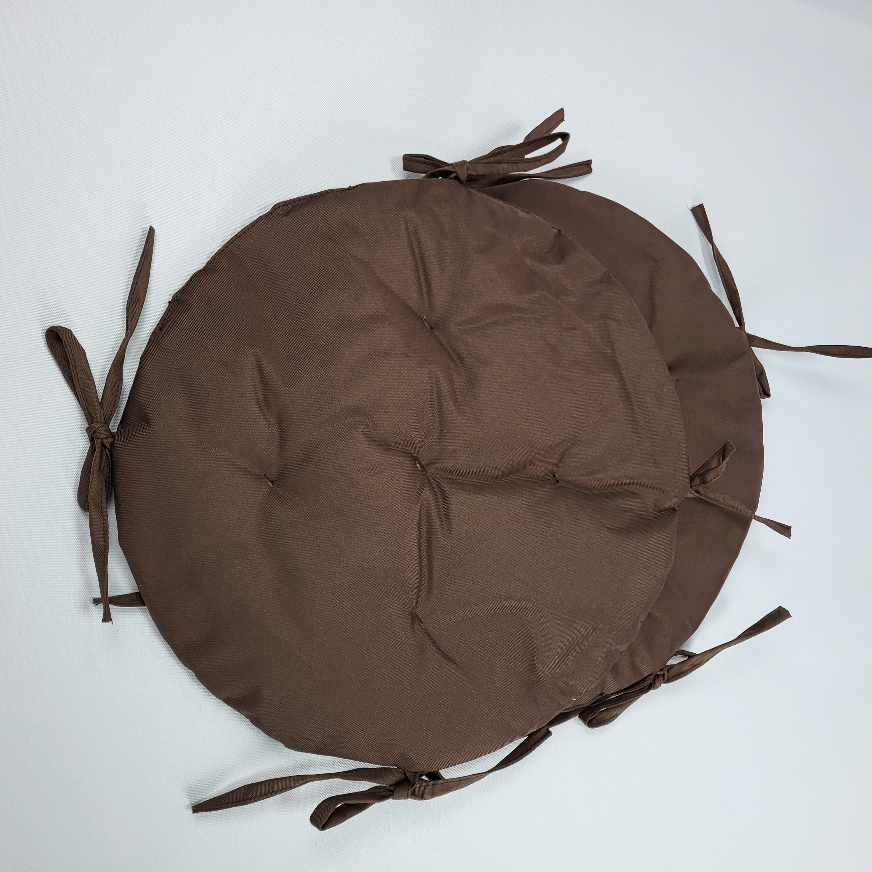 Подушка для стільця кругла з оксфорду d 37 см Шоколадний (1415) - фото 2 Подушка для стільця кругла з оксфорду d 37 см Шоколадний (1415) - фото 2