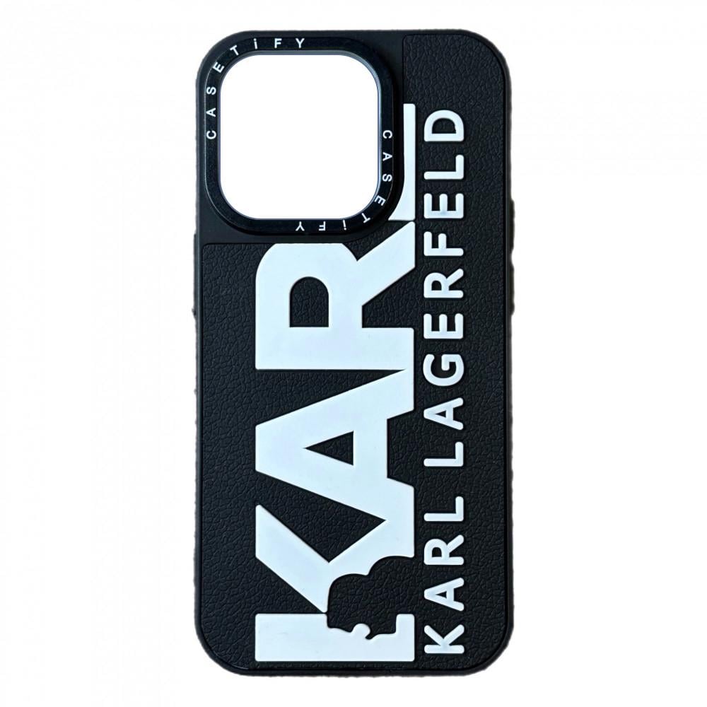 Чохол для Apple iPhone 14 Pro Max Casetify Karl Lagerfeld Series Чорний