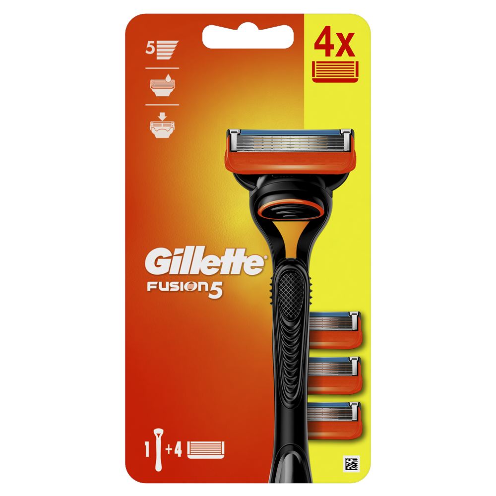 Станок для гоління чоловічий GILLETTE Fusion та змінні касети 4 шт. (31158919)