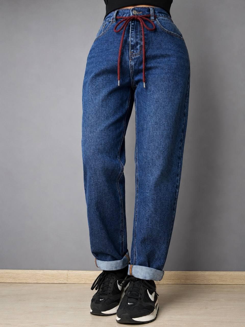 Джинсы женские Vanver 2110 Mom Jeans бананы на резинке большие размеры р. 32 (7493)
