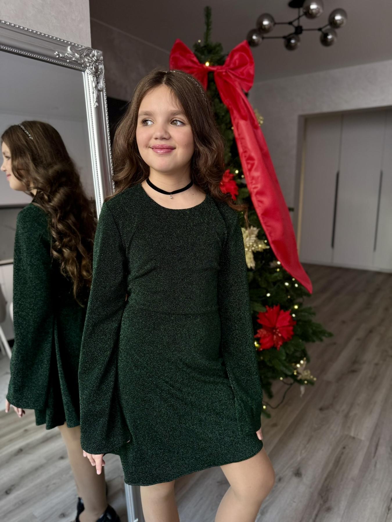 Сукня блискуча підліткова з люрексу IRmAS 1325 164 см Смарагдовий - фото 10