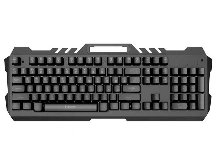 Клавіатура та мишка Hoco Gaming Illuminated set DI16 UA/ENG Black (12639088) - фото 4