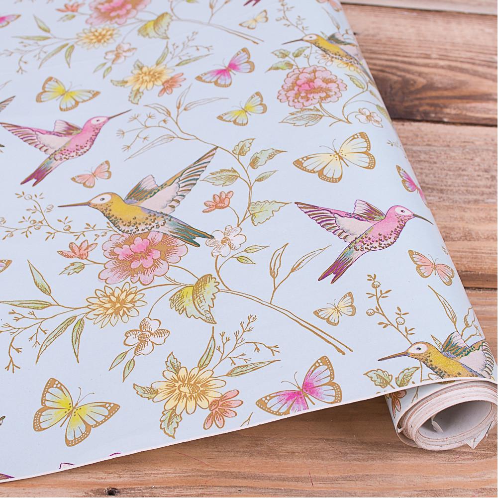 Бумага упаковочная Ретро Птицы 70 см 10 м (468-102)
