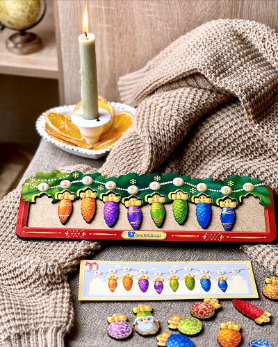 Игра с карточками Елочная веточка с украшениями (197300)