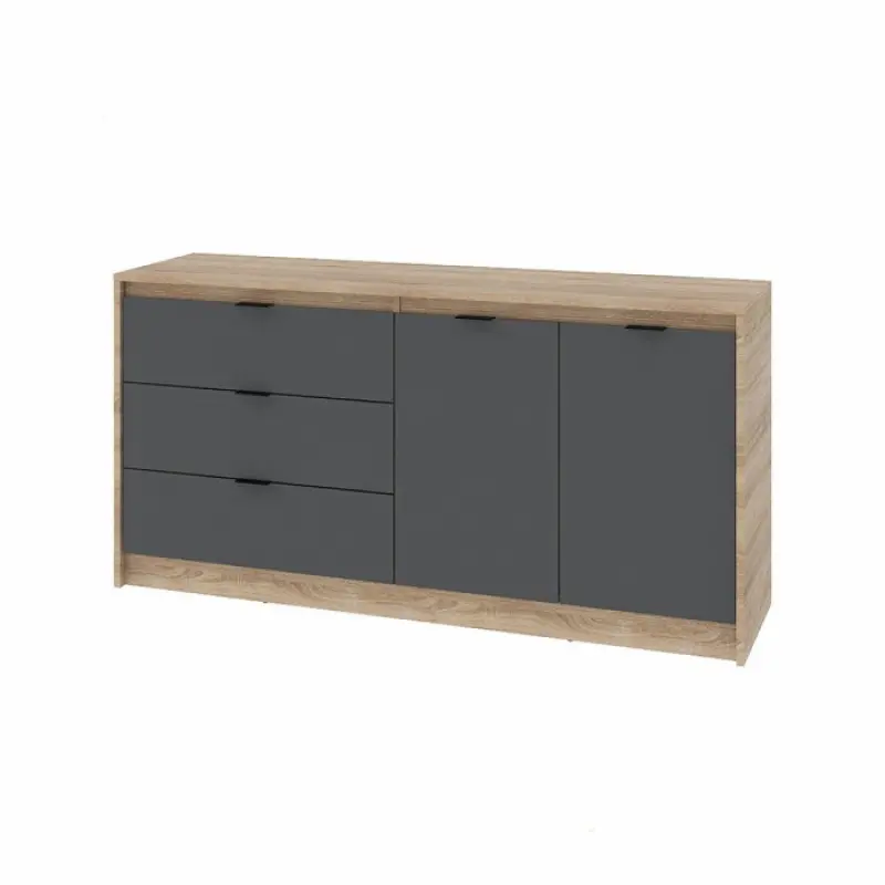 Копия Комод Еверест Сити 1500 Графит/Дуб сонома (29225402)