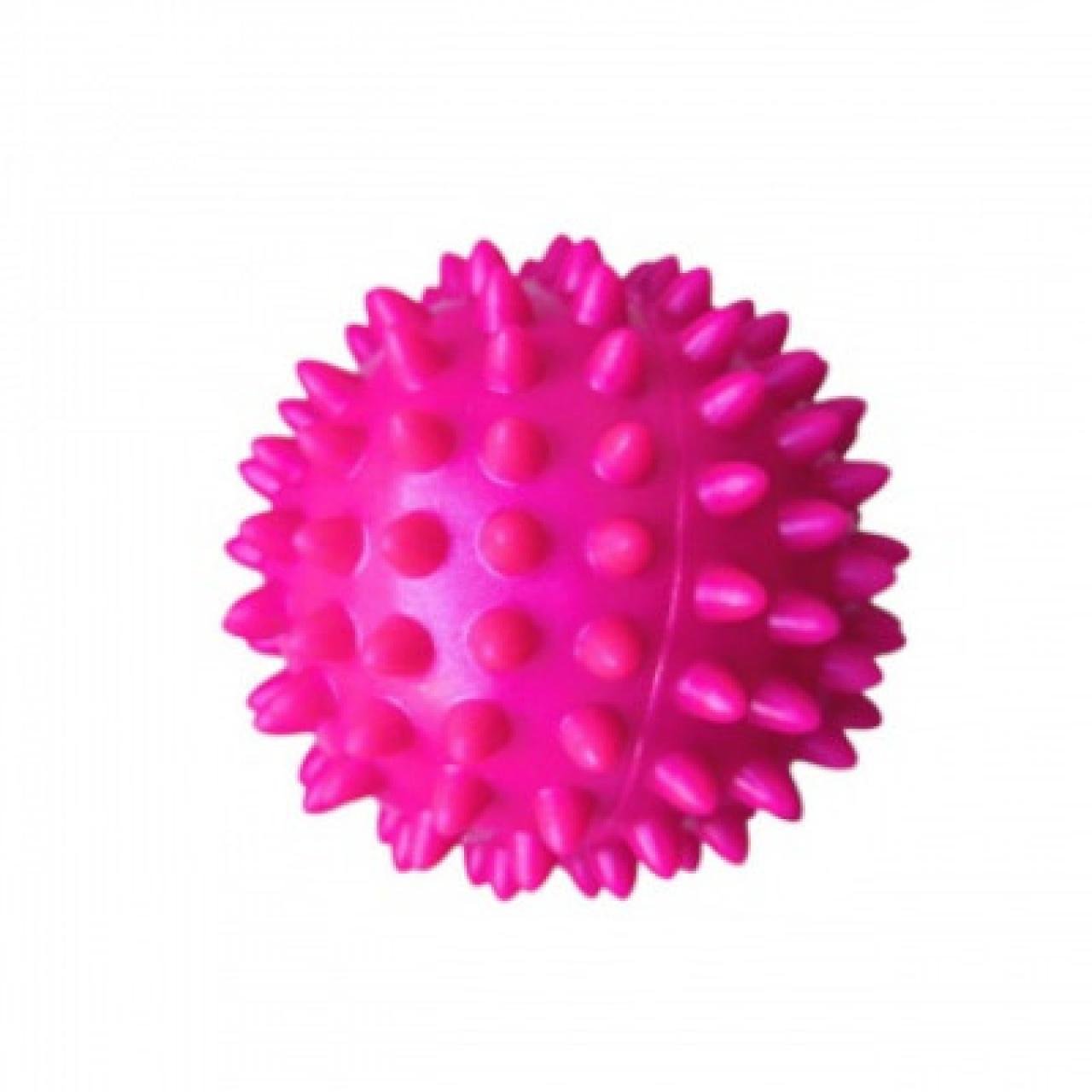 М'яч масажний для стоп та тіла Spiky Ball МФР шипований 8 см Рожевий
