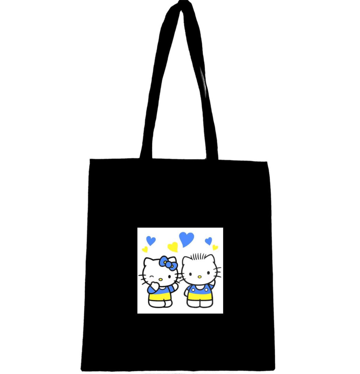 Эко-сумка с принтом Ukrainian Hello kitty (764) Эко-сумка с принтом Ukrainian Hello kitty (764)