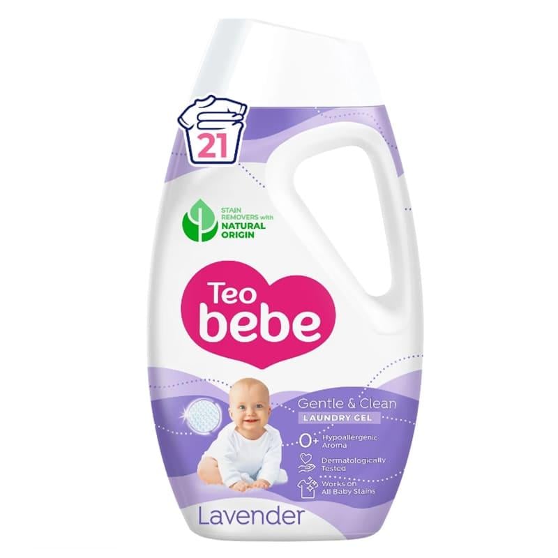 Гель для прання дитячого одягу TEO Bebe Gentle&Clean Lavender 0,95 л 21 прань