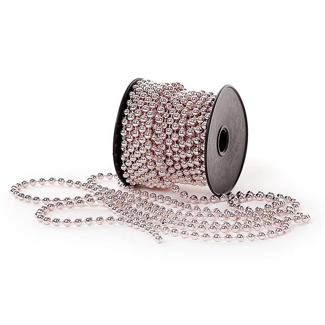 Бусы пластиковые Flora 6 мм х 12 м Розовый (11665)