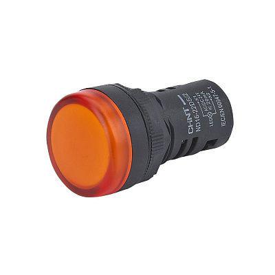 Лампа сигнальна CHINT ND16-22DS/2 22 мм LED 24 V AC/DC Помаранчевий (593154)