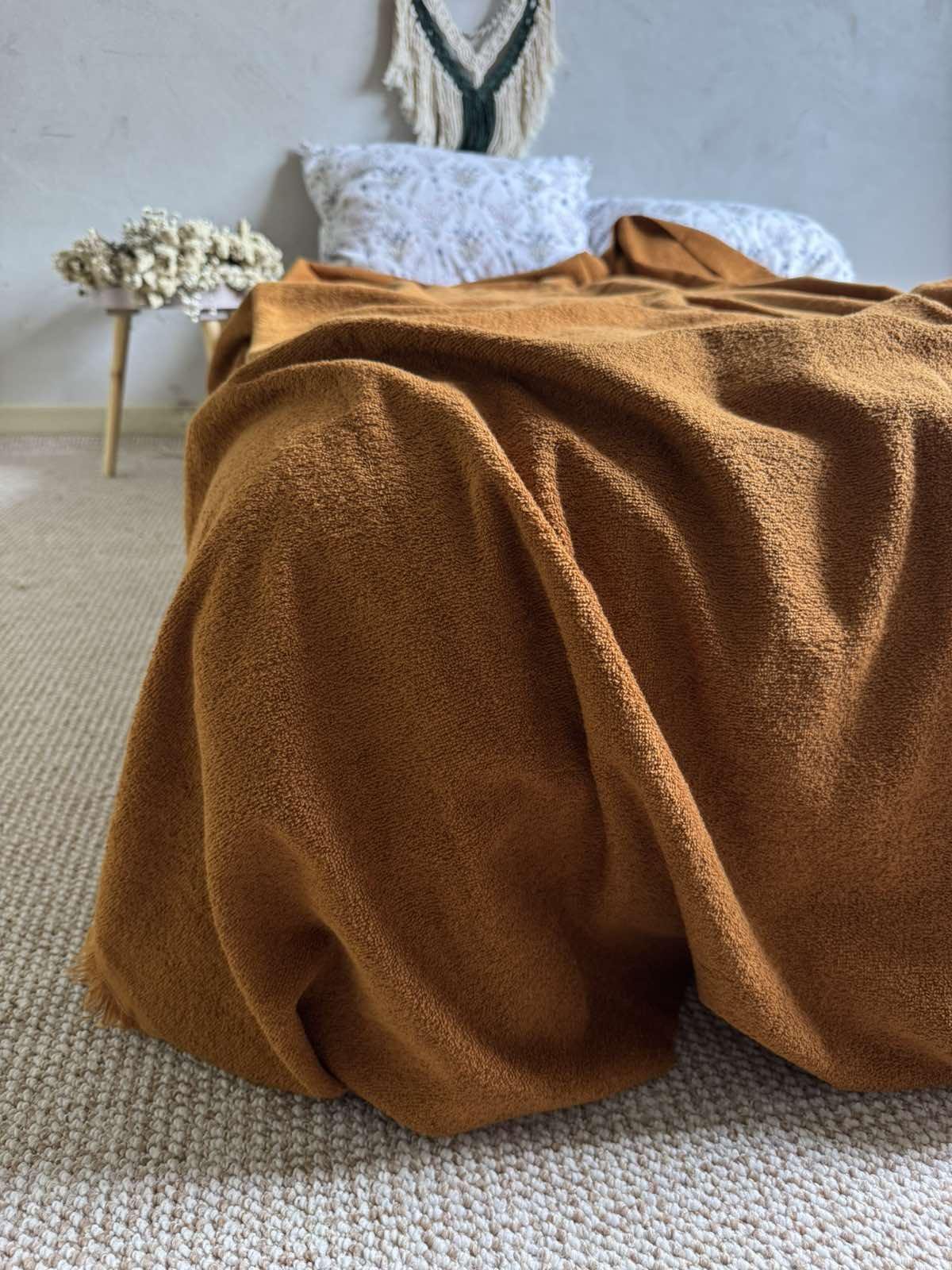 Простынь-покрывало махровое ZEINTEX MADEIRA охры хлопковое 150х220 см (26989505) - фото 7 Простынь-покрывало махровое ZEINTEX MADEIRA охры хлопковое 150х220 см (26989505) - фото 7