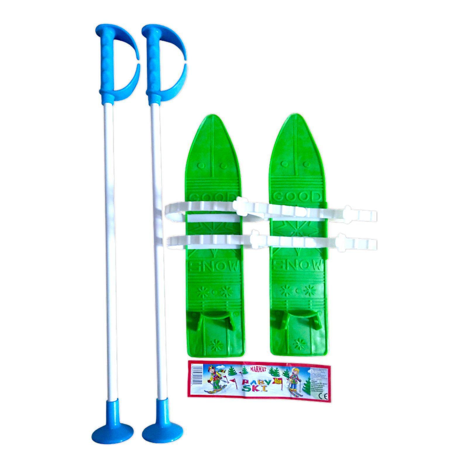 Набір лижний дитячий Marmat 40 см Зелений (16864) - фото 1 Набір лижний дитячий Marmat 40 см Зелений (16864) - фото 1