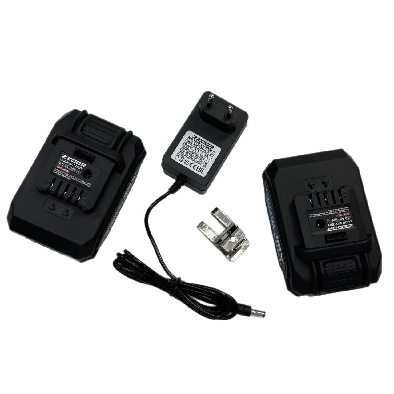 Шуруповерт аккумуляторный универсальный Zegor CDA-18/18В/35 Нм/две скорости/2 батареи 18 В 2 Ач/Реверс/Подсветка - фото 9 Шуруповерт аккумуляторный универсальный Zegor CDA-18/18В/35 Нм/две скорости/2 батареи 18 В 2 Ач/Реверс/Подсветка - фото 9