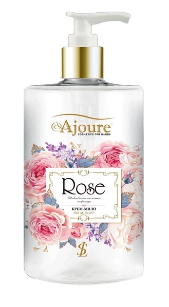 Крем-мыло Ajoure Rose с дозатором 500 мл