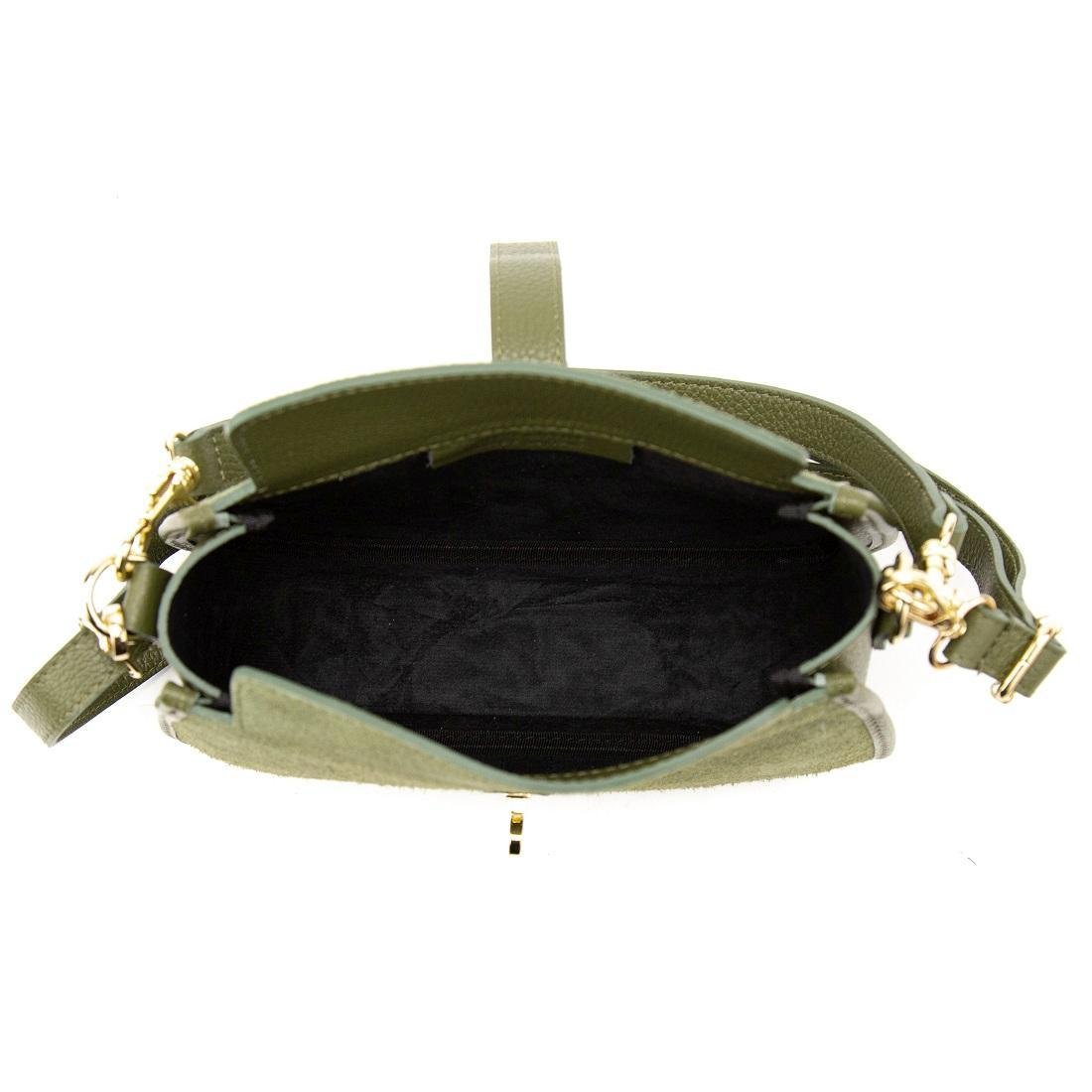 Сумка жіноча замшева Firenze Italy F-IT-9895OL Оливковий (2776862195) - фото 2 Сумка жіноча замшева Firenze Italy F-IT-9895OL Оливковий (2776862195) - фото 2