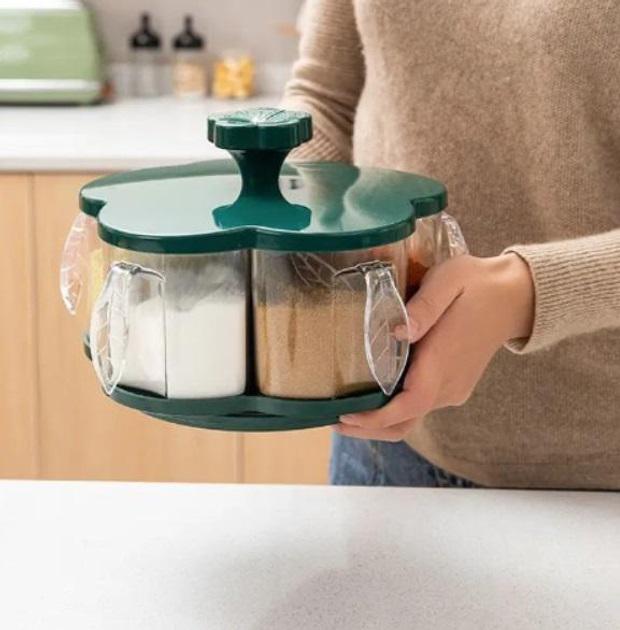 Органайзер ROUND BOX для спецій і сипучих продуктів Зелений - фото 6