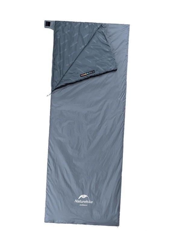 Спальник Naturehike Summer LW180 правий 205 см Сіро-синій (NH21MSD09)
