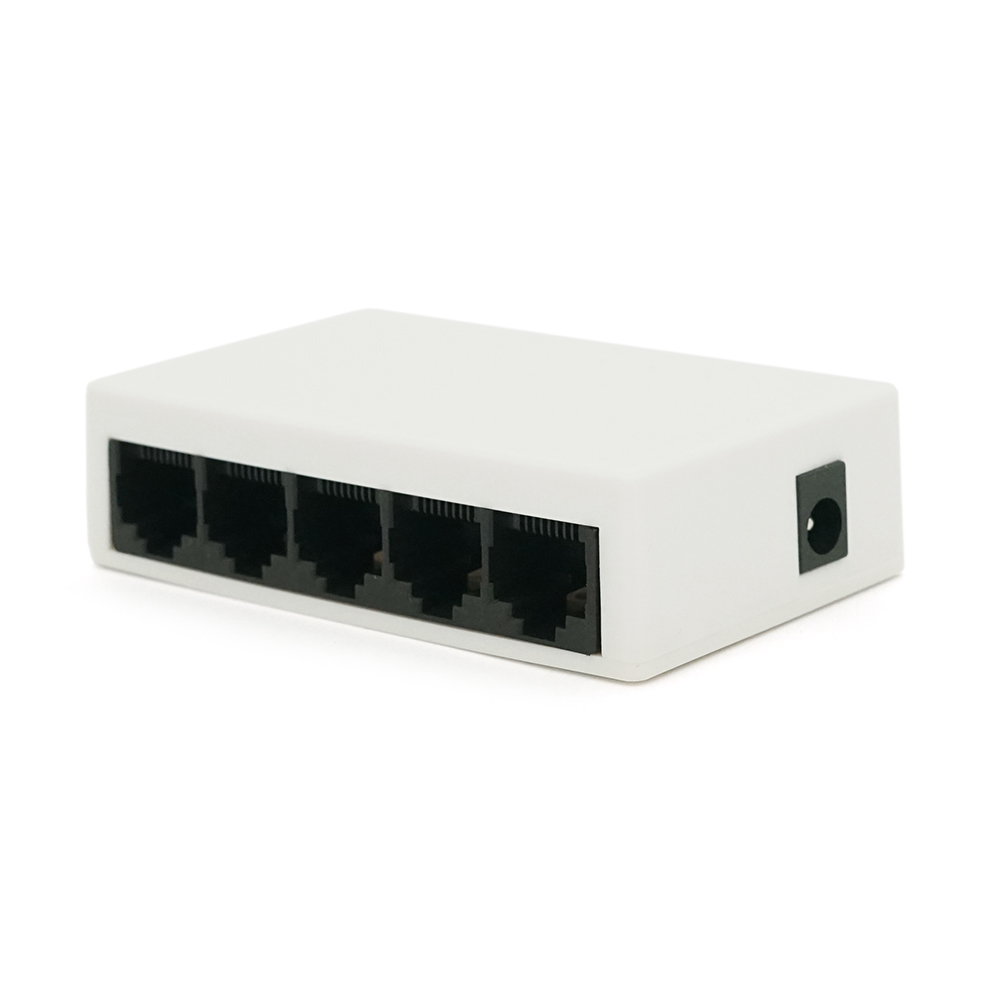 Коммутатор Merlion MS1005 5 портов Ethernet 10/100 Мбит/сек с блоком питания 5V (22635)