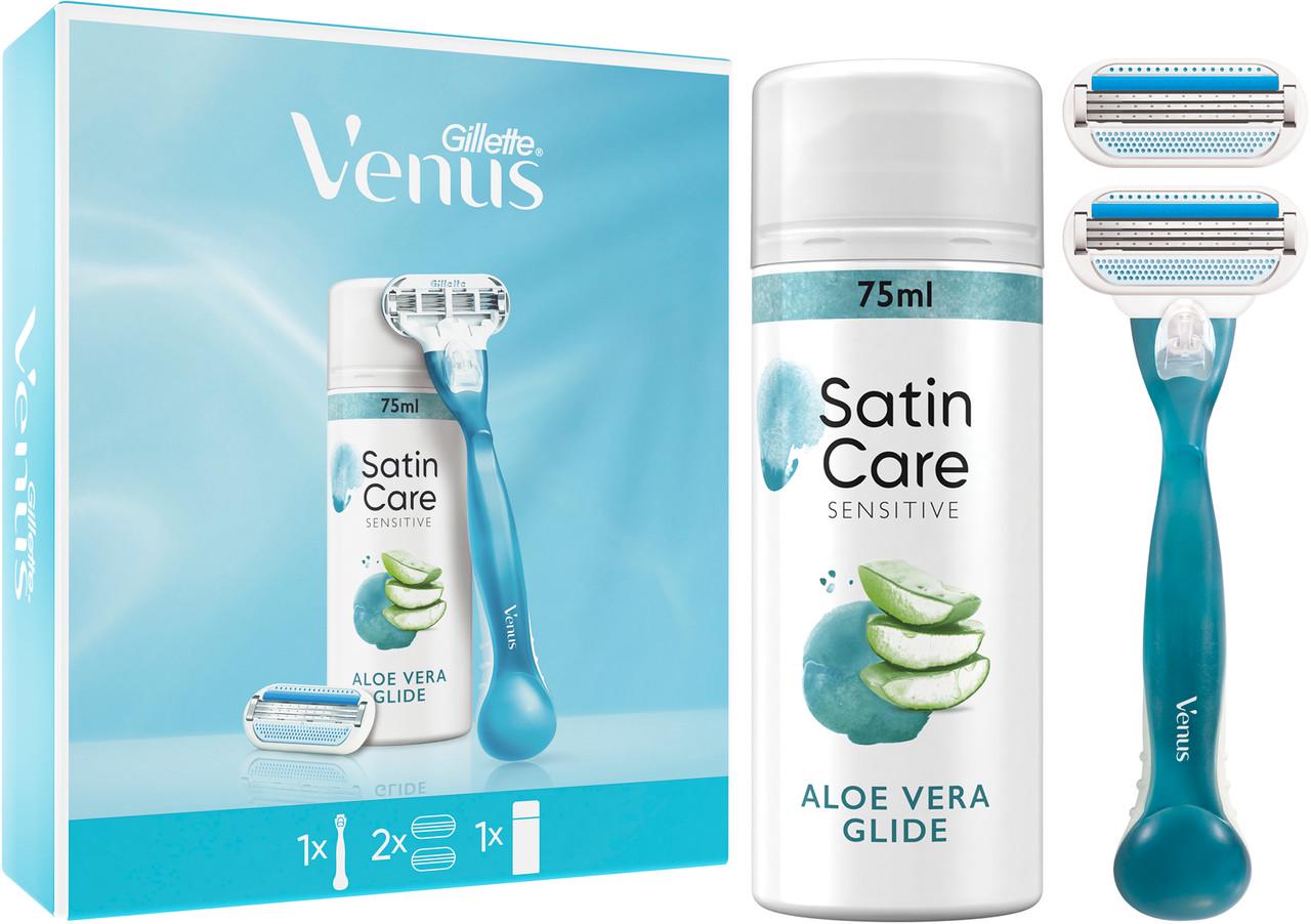 Подарунковий набір GILLETTE Venus 3 станок/2 касети/гель 75 мл (8700216077217)