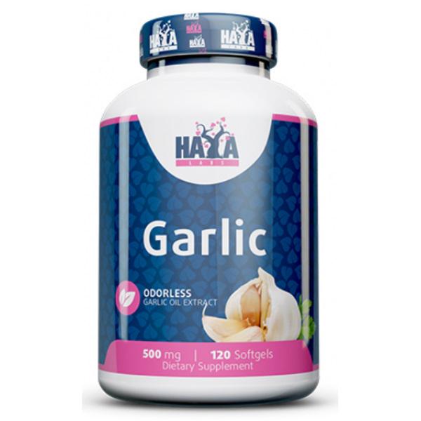Часник Haya Labs Odorless Garlic 120 Softgels 500 мг (000019490)