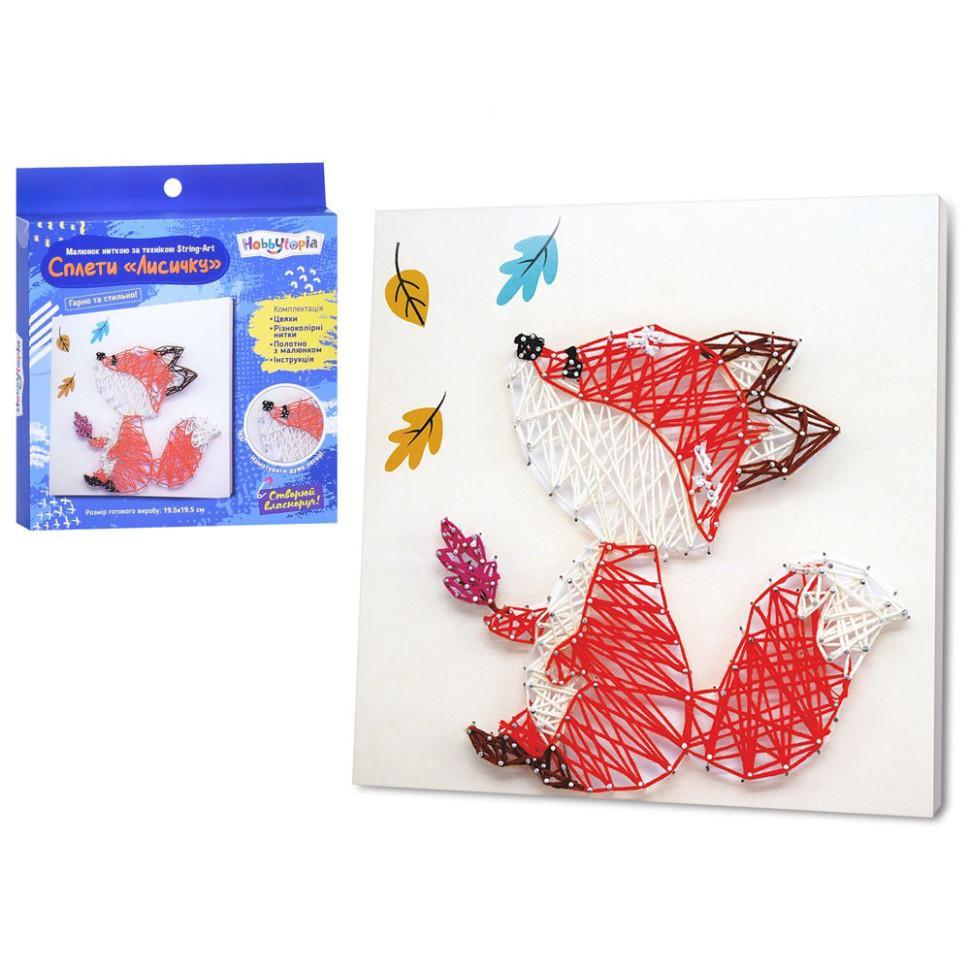Набор для творчества Limo Toy лисичка стринг-арт от 5 лет 24х21х3,5 см Льняной (RN-250-N-1059)