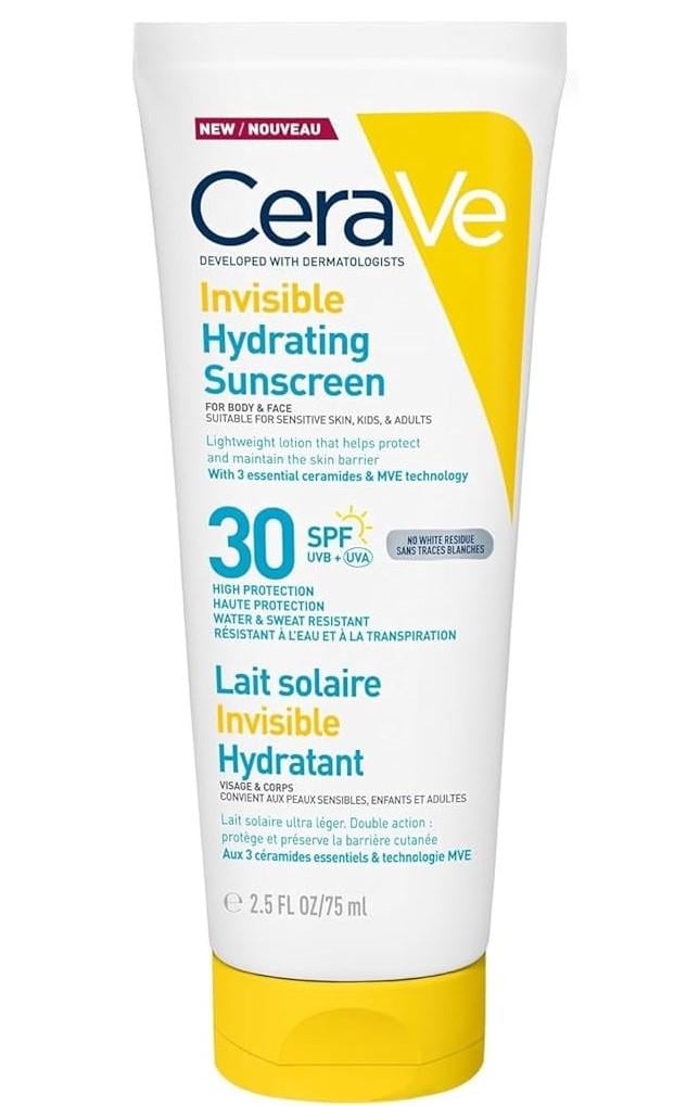 Средство солнцезащитное CeraVe Invisible Hydrating Sunscreen увлажняющее SPF30 75 мл (2197651080) Средство солнцезащитное CeraVe Invisible Hydrating Sunscreen увлажняющее SPF30 75 мл (2197651080)