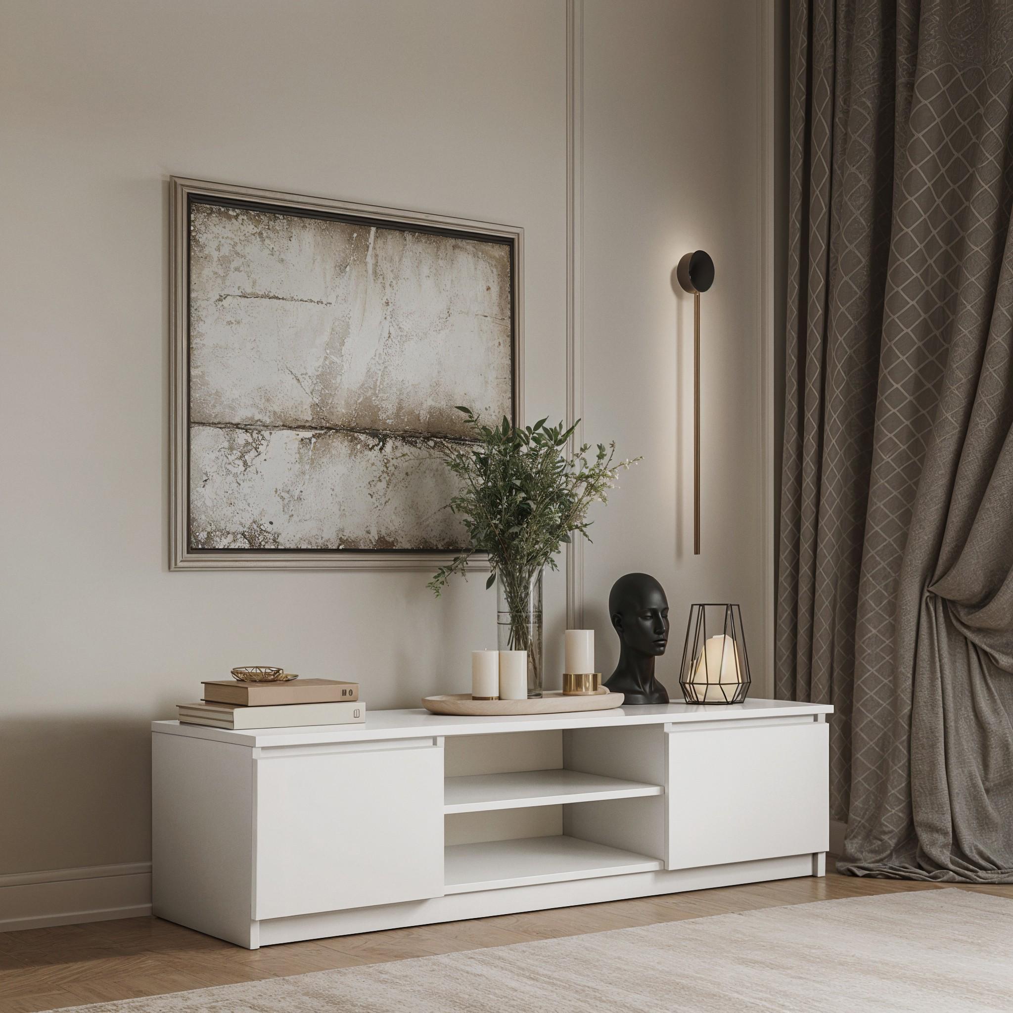 Тумба под телевизор Vega 1500х370х420 мм Белый - фото 1