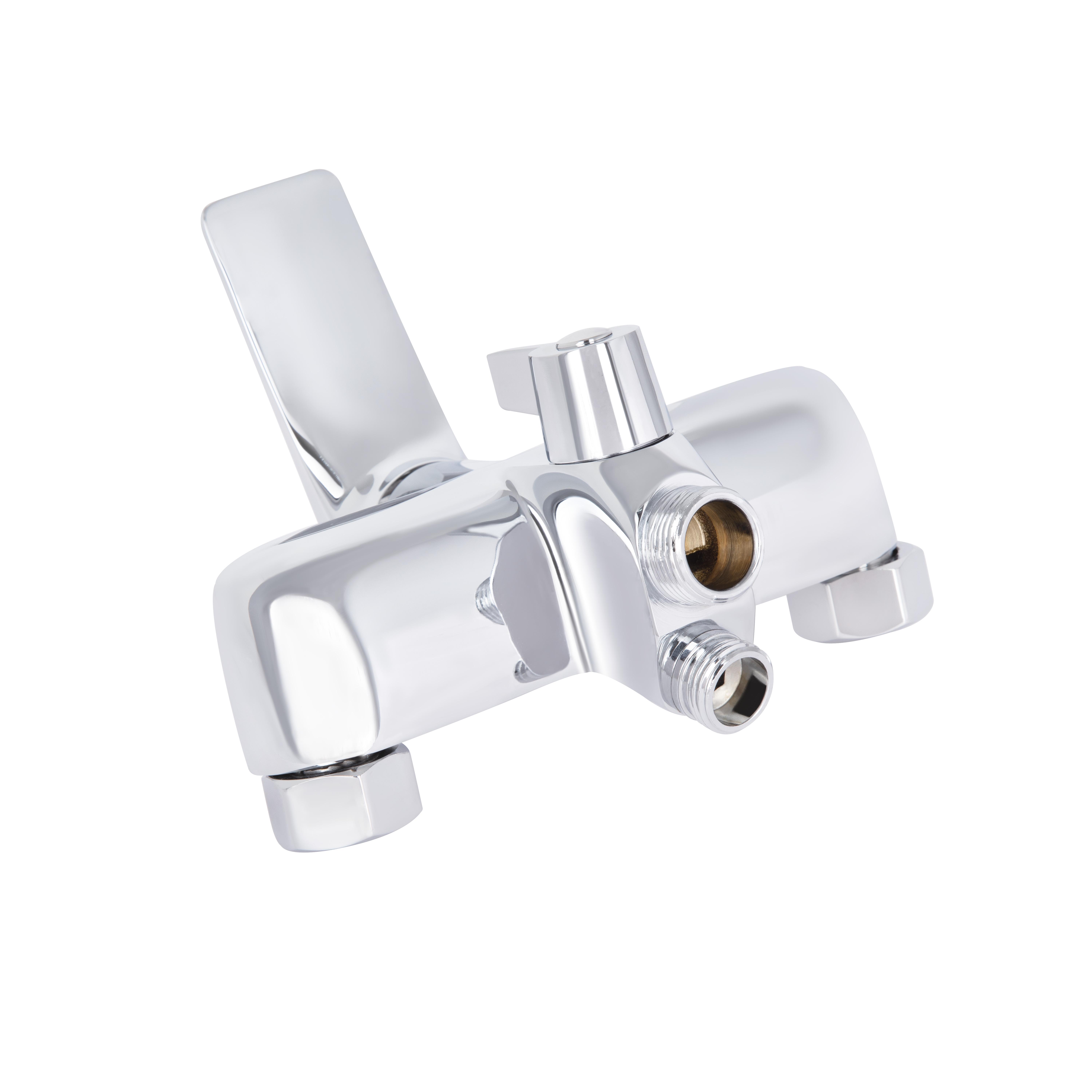 Смеситель для ванны Qtap Vlasta с длинным поворотным изливом с душевым гарнитуром Chrome (QTVLA260CRM45644) Смеситель для ванны Qtap Vlasta с длинным поворотным изливом с душевым гарнитуром Chrome (QTVLA260CRM45644)