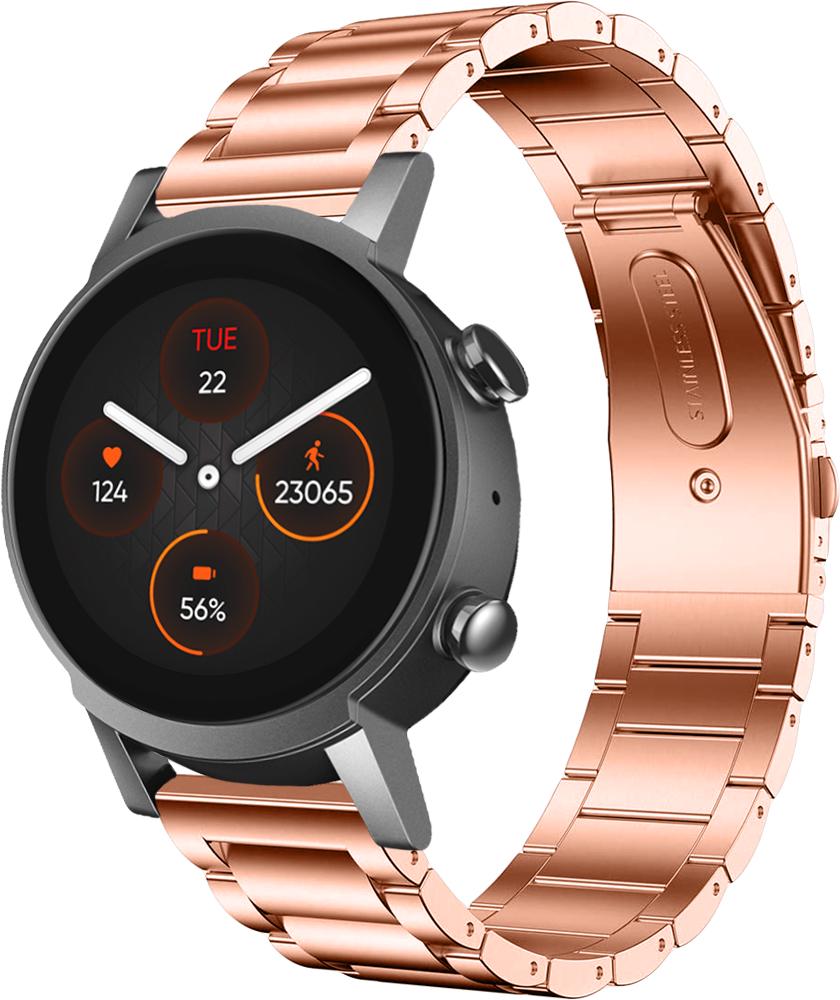 Браслет металлический Shape для Mobvoi TicWatch E3 Rose Gold (26759-27)