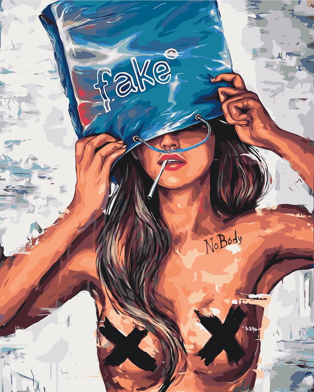 Картина по номерам ORIGAMI Раздражительная девушка 40х50 см (LW3334)