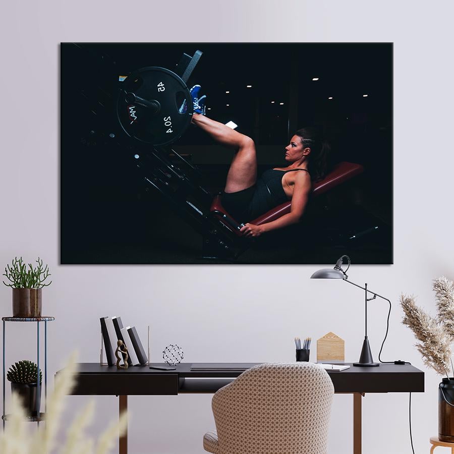 Картина спорт Упражнение на ноги 120x80 см (A1263-1)