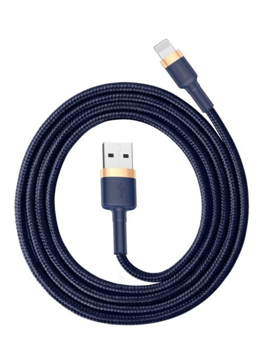 Кабель Baseus cafule Cable USB For iP 2.4A 1m Gold/Blue