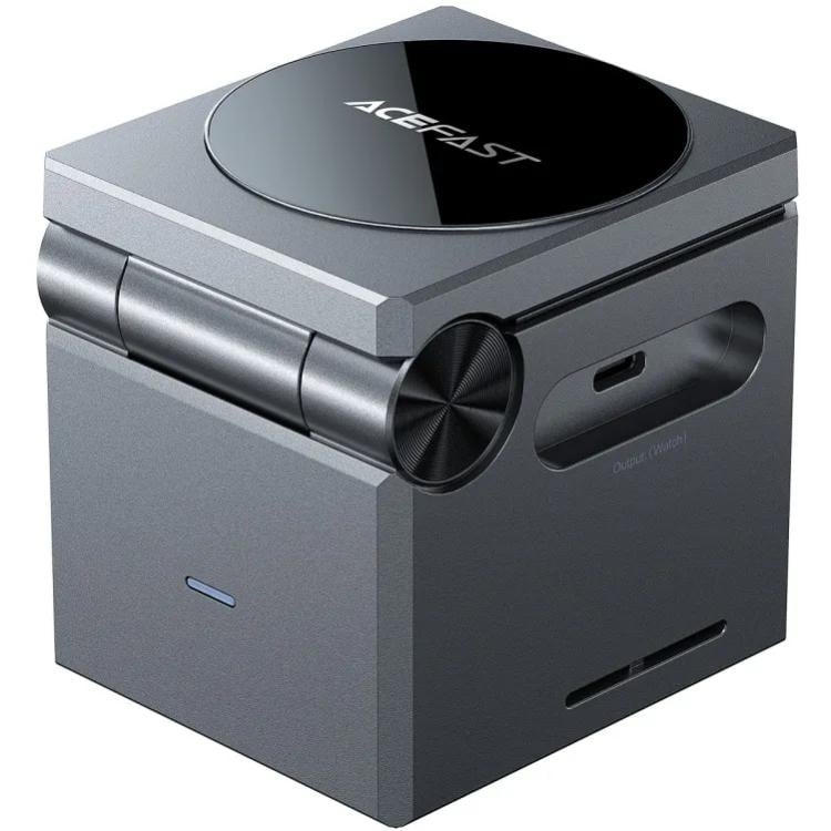Зарядное устройство беспроводное Acefast E18 Rubik's Wireless QI 3в1 15W Black (6974316282884)