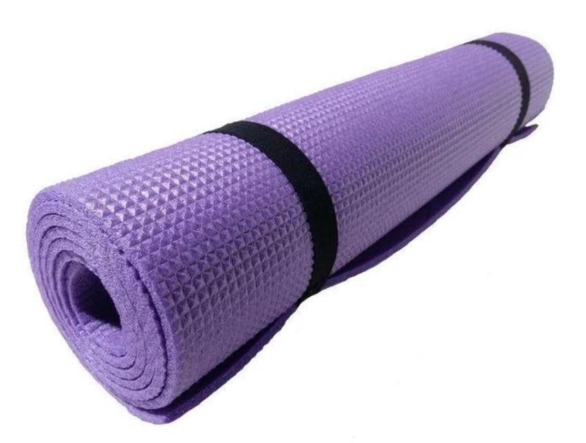 Килимок для йоги та фітнесу Ланор РЕЛАКС 1800x600x5 мм фіолетовий (8585053830309)