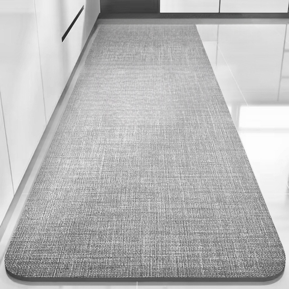 Коврик диатомитовый для кухни/ванной Bawowna 120х40 см Серый (KDkitchenBAWOWNAgray120)