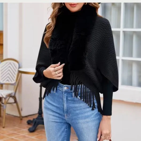 Накидная женская Черный (D00060-2) - фото 2 Накидная женская Черный (D00060-2) - фото 2