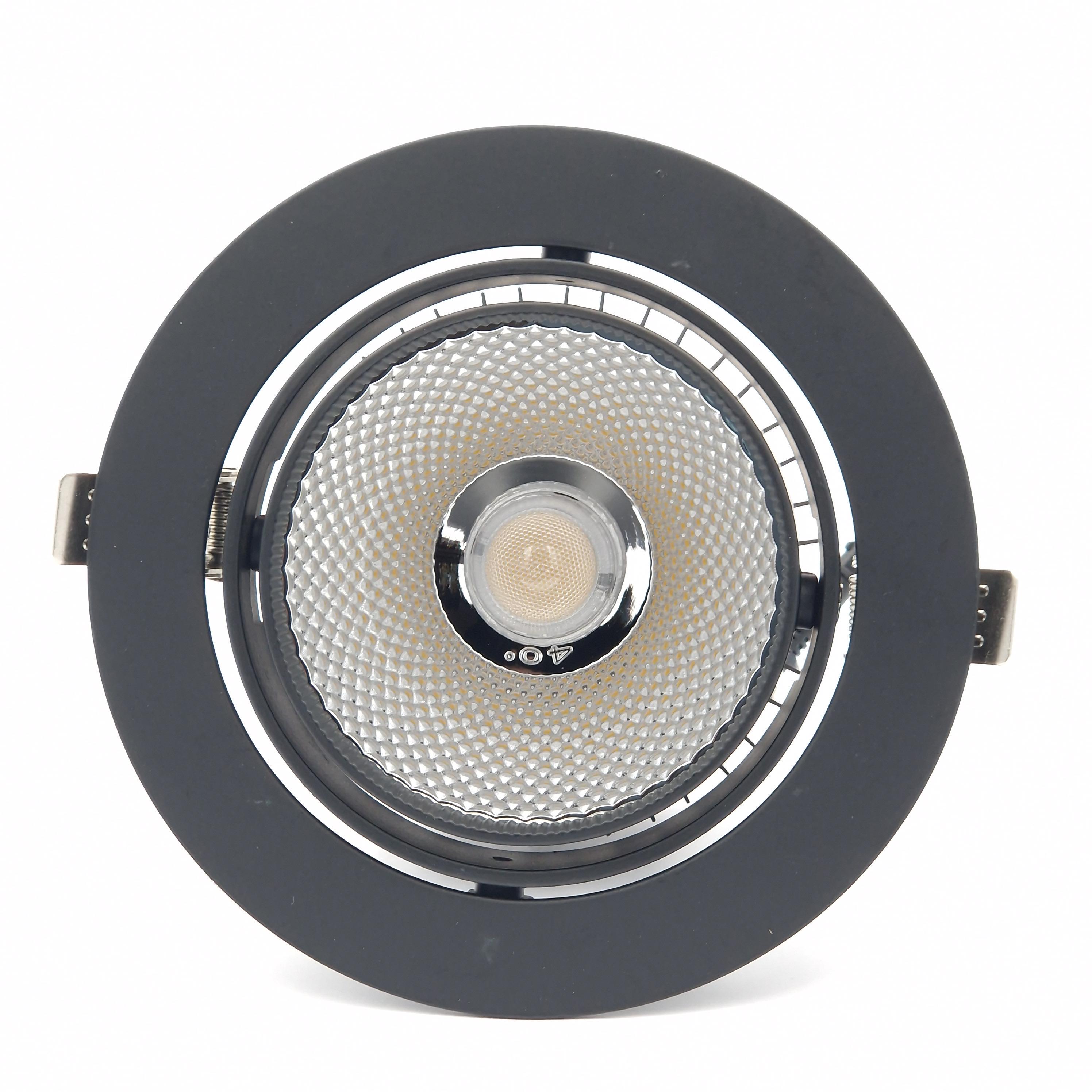 Светильник точечный врезной Light Club 30 Вт 5000 К Черный (LC-14-30-5-BK)