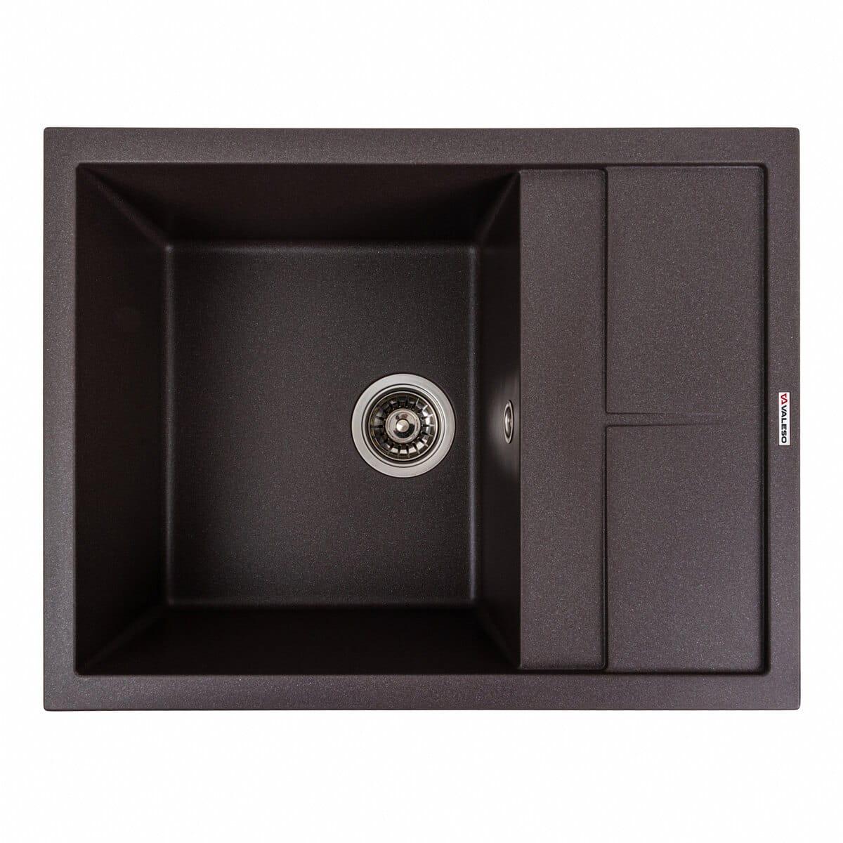 Мойка гранитная Valeso Lotos 650х500 врезная прямоугольная Гренадин матовый (PLTM-SP000047336)