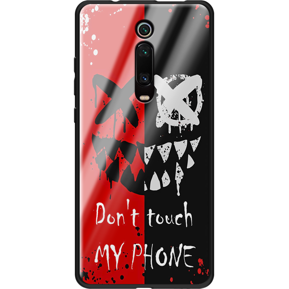 Чехол BoxFace Xiaomi Mi 9T / Mi 9T Pro Bad Smile Черный силикон со стеклом (37376-up2468-37743)