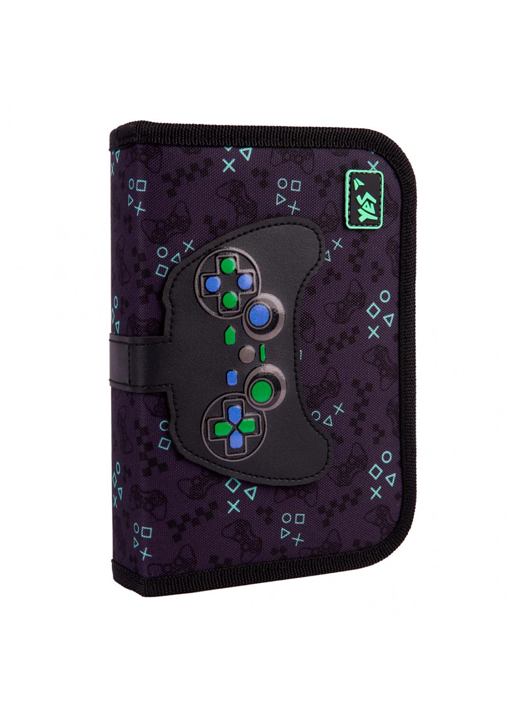 Пенал жесткий YES одинарный с двумя клапанами HP-04 Game On! (533629)