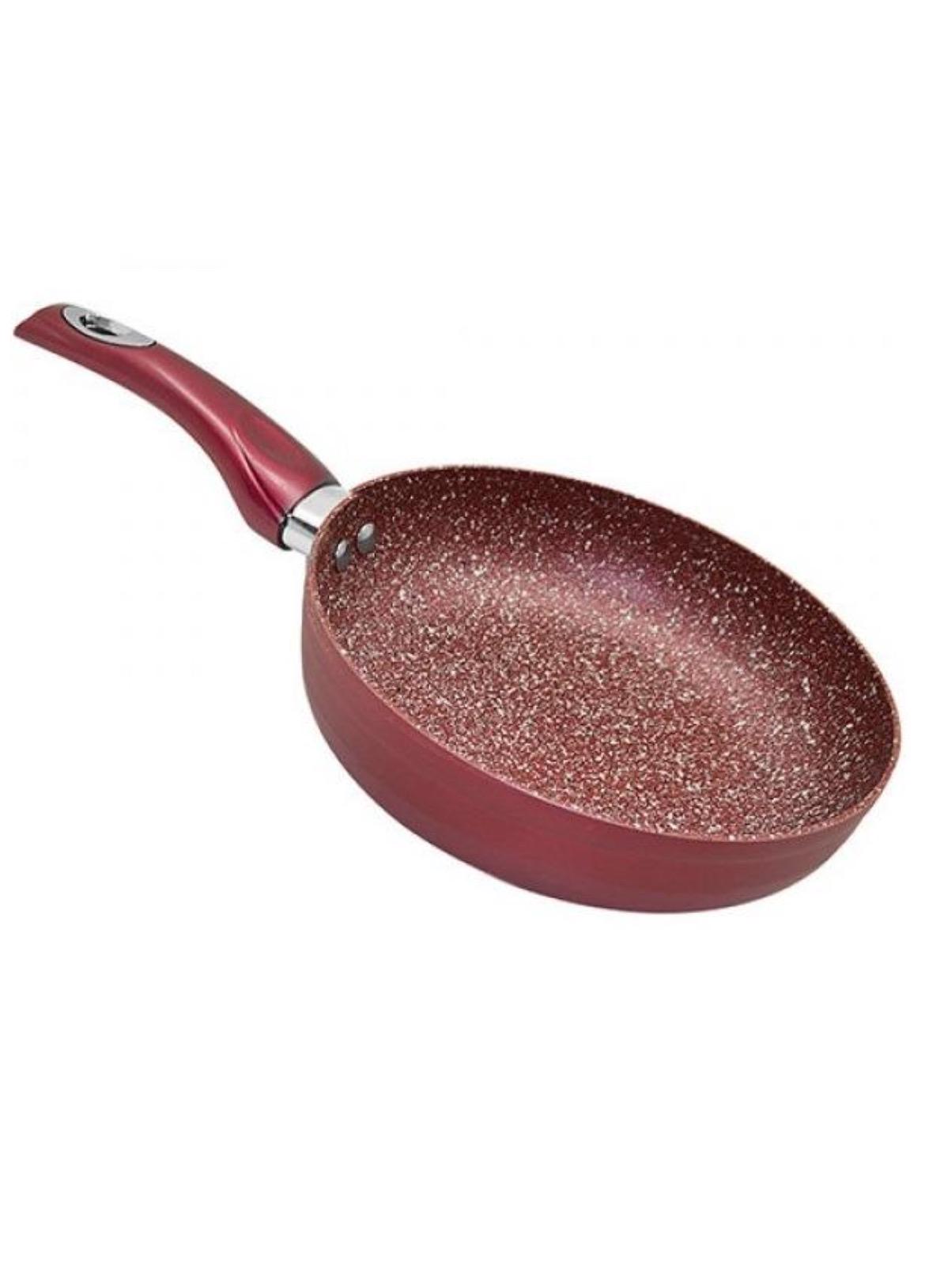 Сковорода з мармуровим антипригарним покриттям Stenson 22 см Червоний (MH-2741M)