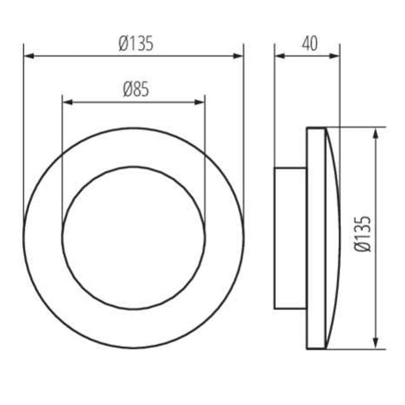 Светильник настенный Kanlux Forro LED EL 8W-GR (K29250) - фото 2 Светильник настенный Kanlux Forro LED EL 8W-GR (K29250) - фото 2