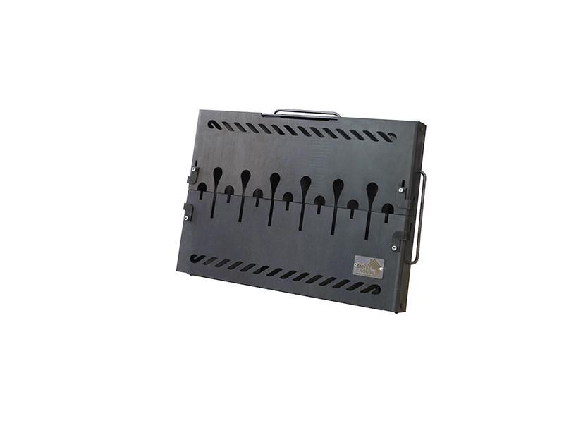 Мангал розкладний Smoke House Case 6 420х300х300 мм на 6 шампурів Чорний (27860564) - фото 3 Мангал розкладний Smoke House Case 6 420х300х300 мм на 6 шампурів Чорний (27860564) - фото 3