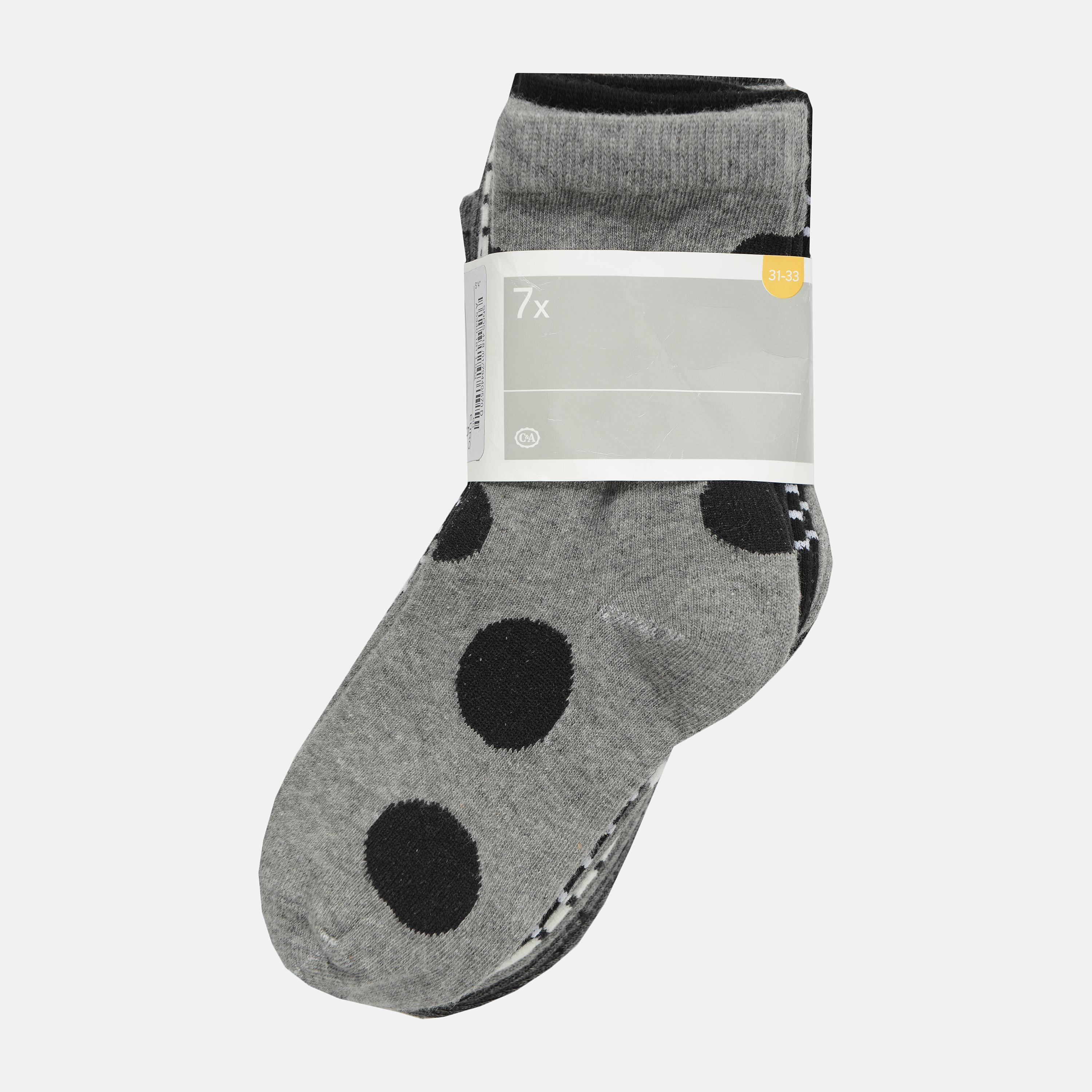 Носки C&A р. 37-39 7 шт. Темно-серый (4180179440570)