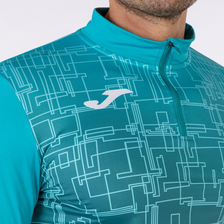 Реглан Joma 101930.725 Elite VIii Sweatshirt XL Turquoise (8424309529956) - фото 4